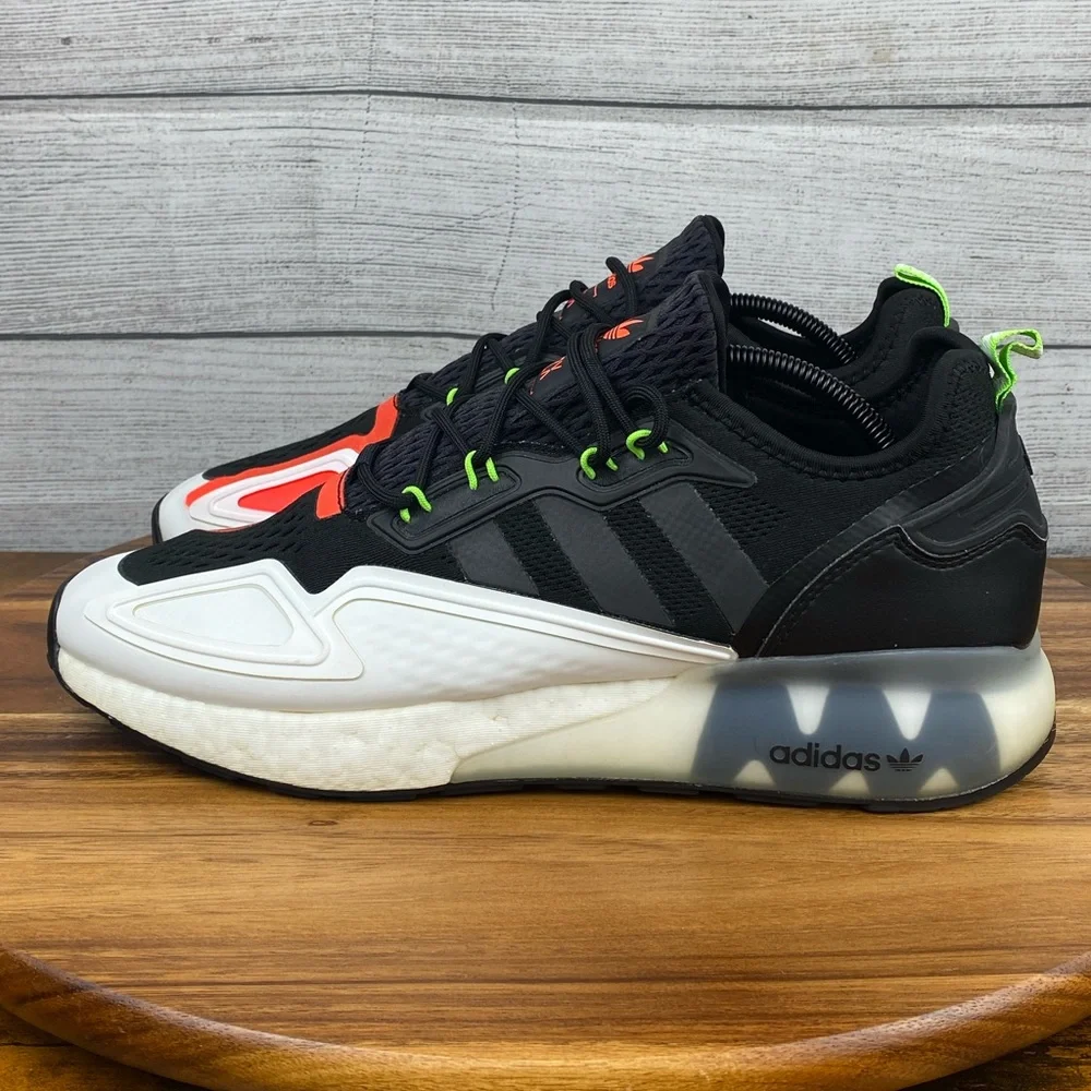 adidas | Shoes | Adidas Zx 2k Boost Black White Sneaker H2743 Mens